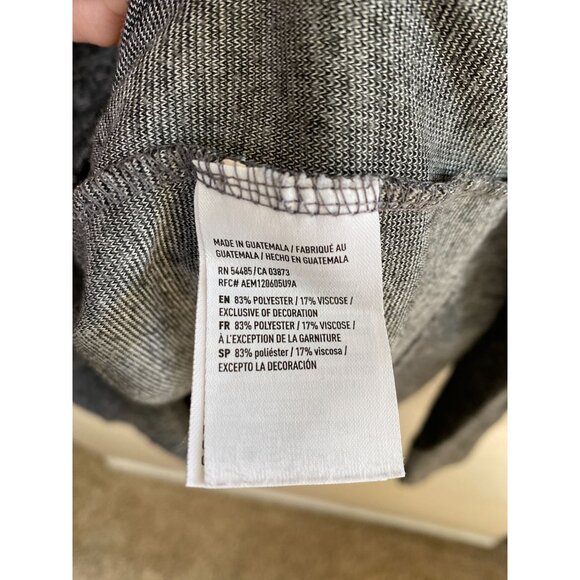 American Eagle Outfitters Womens Gray Lightweight Hoodie Pullover M Casual Style - Picture 5 of 7